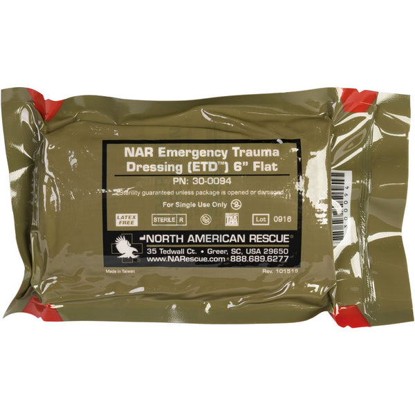 NAR Flat Emergency Trauma Dressing ETD 4"-6"